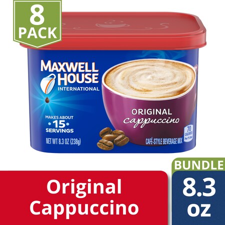 Maxwell House Maxwell House International Original Cappuccino 8.3 oz. Tub, PK8 00043000041697